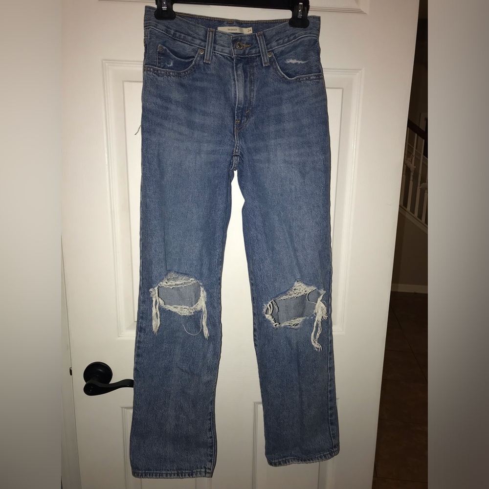 Levi’s Classic ‘94 Baggy Distressed Women's Blue Jeans 24